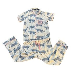 Katie Kime Women's Cosmic Cheetah Pajama Set large